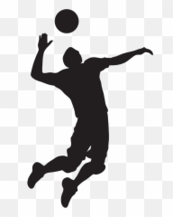 Png Volleyball Logos Clipart - Black And White Emoji
