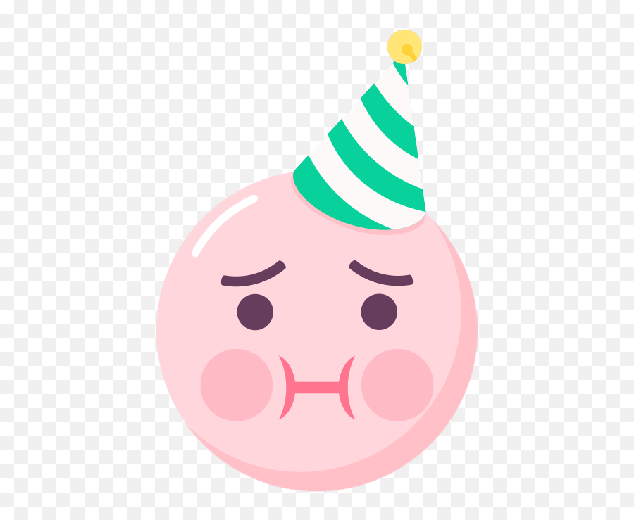 Cute Christmas Holiday Emoji Png Image Png Mart - Clip Art,Party Hat Emoji
