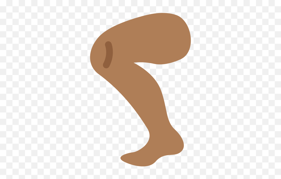 Leg Emoji With Medium - Leg Emoji Brown Whatsapp,Leg Emoji
