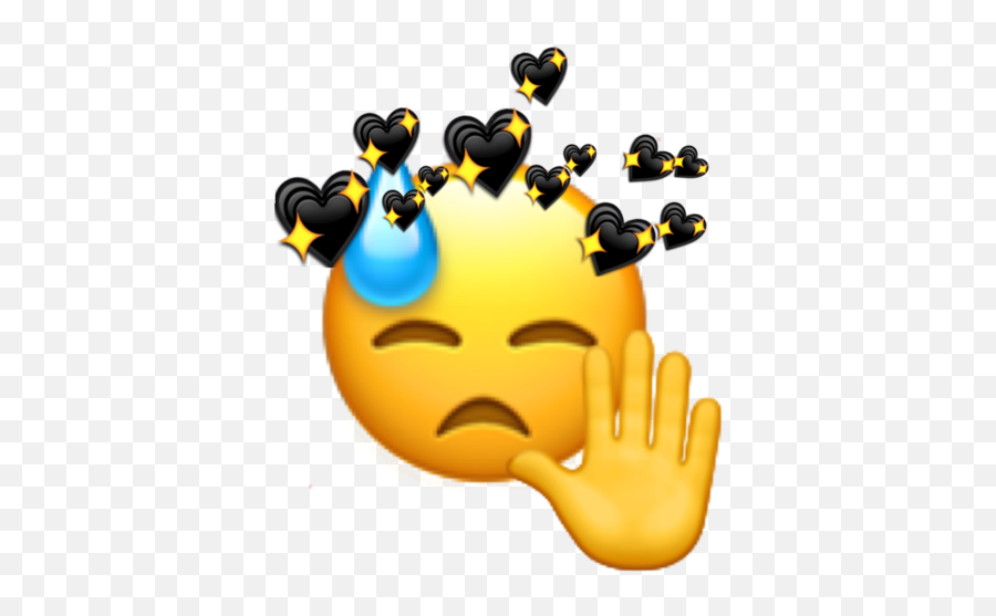 Emma Emojis Sad Hearts Heart Crown - Photobooth Hearts Transparent Png,Emojis Sad