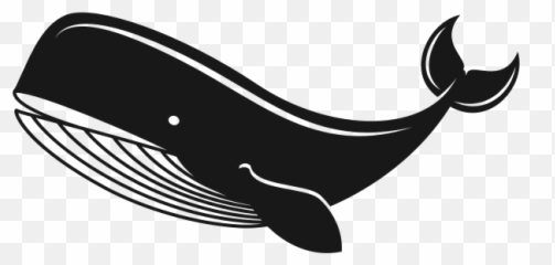 Whale Free SVG - Silhouette Clipart Black And White Emoji