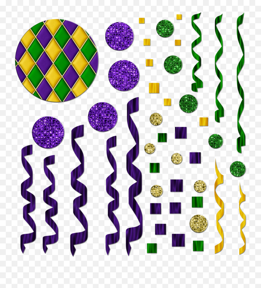 Confetti Clipart Carnival - Mardi Gras Confetti Png Mardi Gras Streamers Png Emoji,Confetti Emoji Transparent