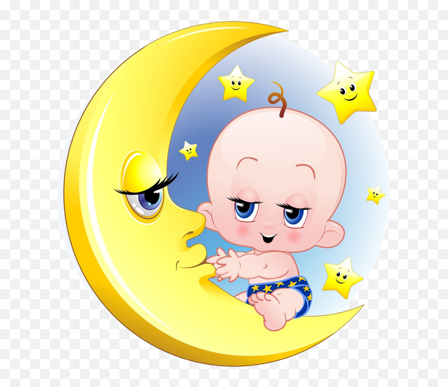 Infant Clipart Smiley Baby Infant Smiley Baby Transparent - Baby And Moon Cartoon Emoji,Nail Biting Emoticon
