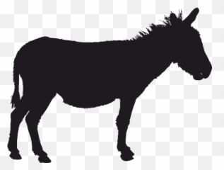 Mule Donkey Silhouette Clip Art - Transparent Emoji