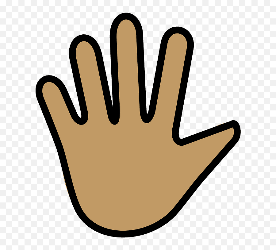 Hand With Fingers Splayed Emoji Clipart - Do Clipart,Fingers Emoji