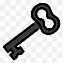Old Key Emoji Clipart -