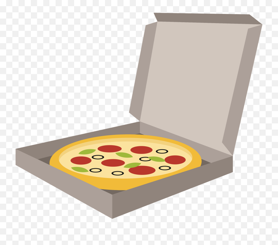 Pizza In A Box Clipart - Clip Art Pizza Box Emoji,Empty Box Emoji