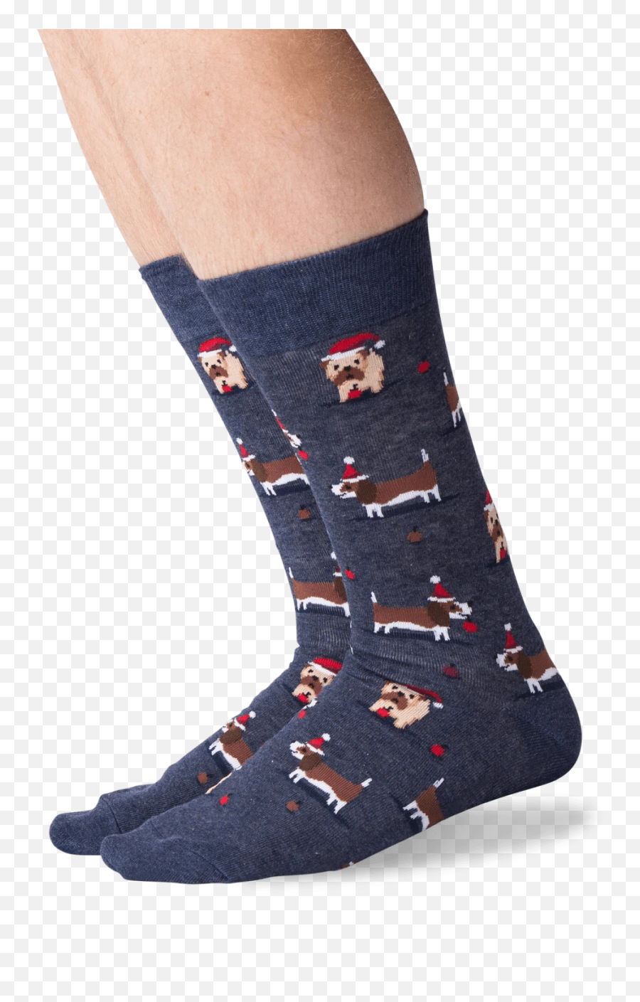 Menu0027s Christmas Doggies Crew Socks U2013 Hotsox - Unisex Emoji,Dreidel Emoji