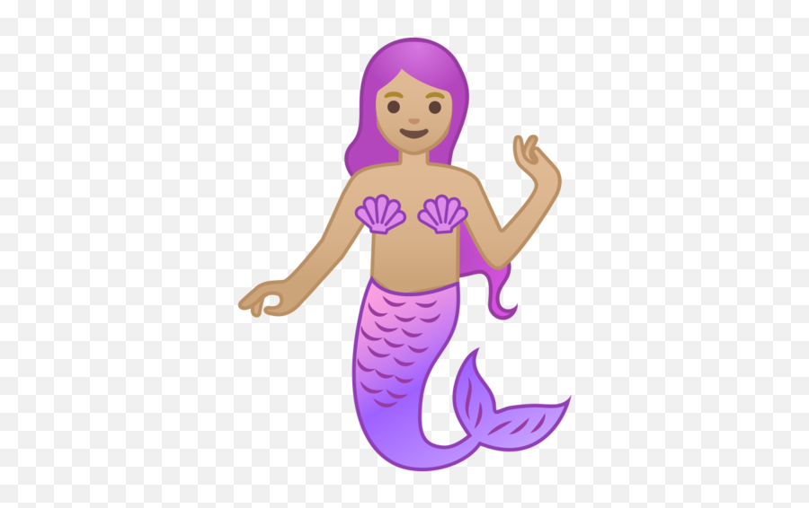 U200d Mermaid Medium - Light Skin Tone Emoji Meerjungfrau Symbol,Emoji Skin Tones