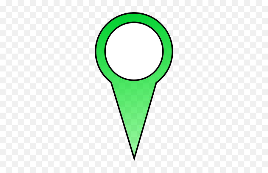Green Pin Vector Image - Yer Imleci Png Emoji,Location Pin Emoji