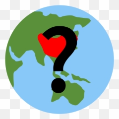 Globe Distorted China - Earth Icon Emoji,Blue Heart Emoji