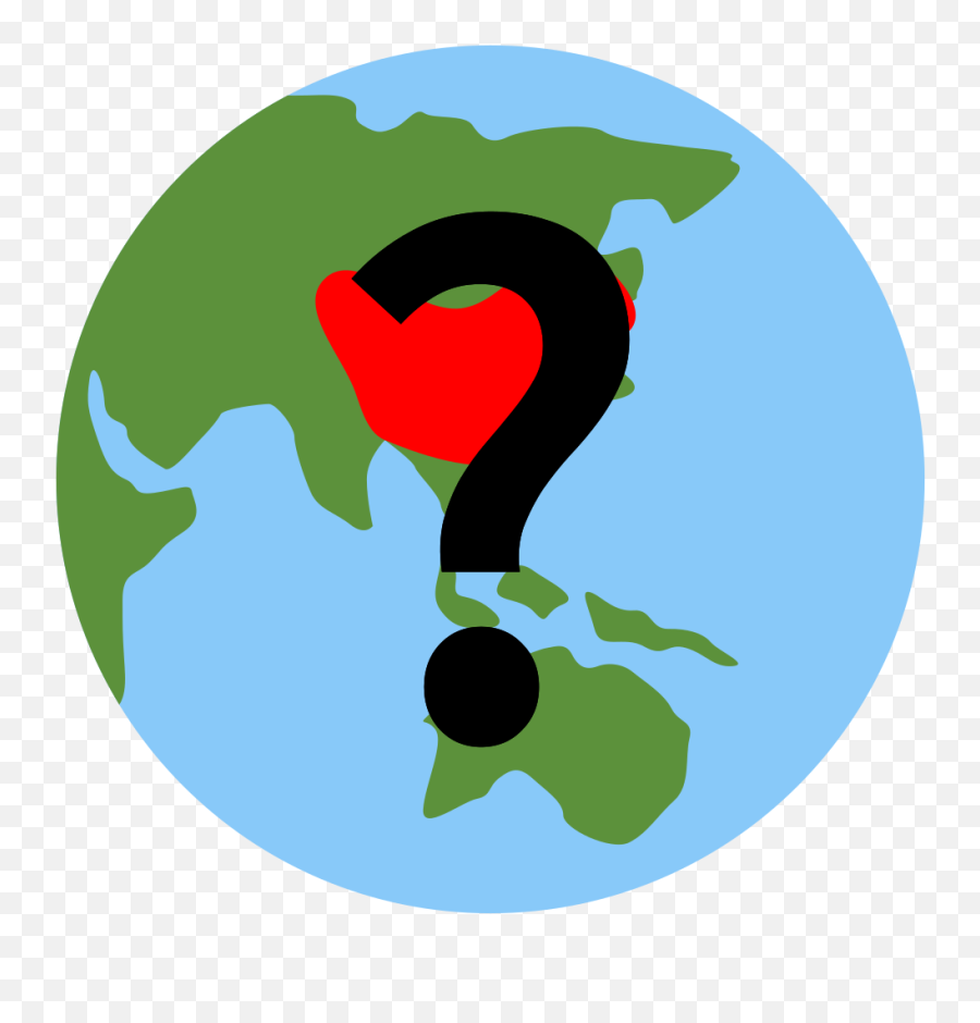 Globe Distorted China - Earth Icon Emoji,Blue Heart Emoji