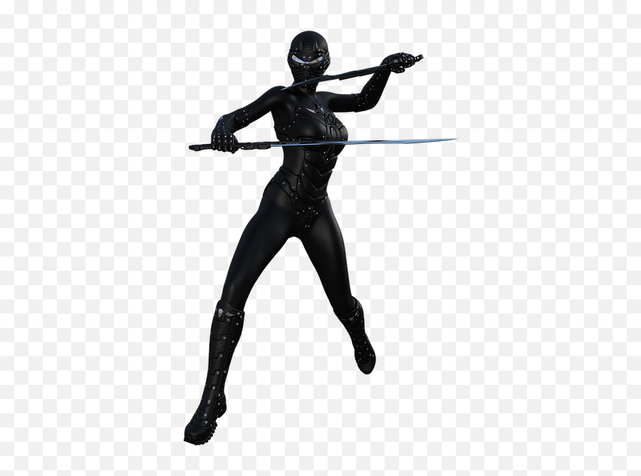 Free Ninja Sword Images - Ninja Female Transparent Emoji,Black Star Emoji