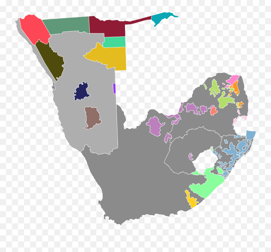Bantustan - Vector South Africa Map Png Emoji,I Dont Know Emoji