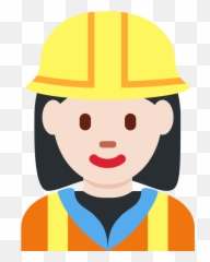Twemoji2 1f477 - Emojis De Whatsapp Ingeniera,Blob Emojis