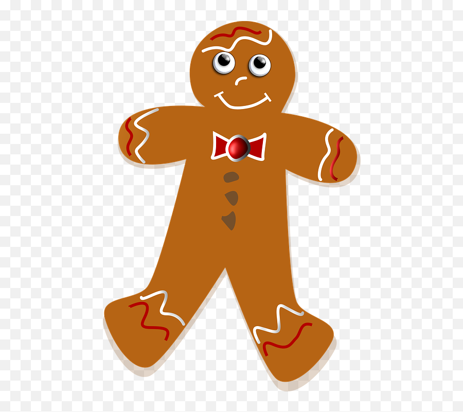 Gingerbread Man Ginger - Pierniczek Grafika Dla Dzieci Emoji,Gingerbread Man Emoji