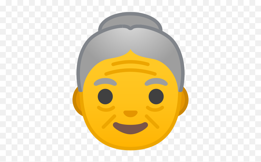 Old Woman Emoji - Old Man Emoji,Eyeroll Emoji