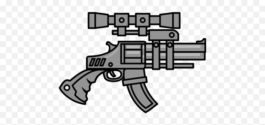 Sniper Rifle - Gun Scope Clipart Emoji,Sniper Rifle Emoji