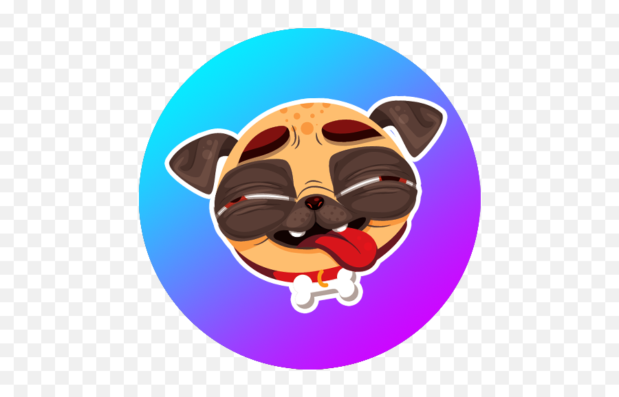 Pug Moji For Whatsapp - Clip Art Emoji,Pug Emoji