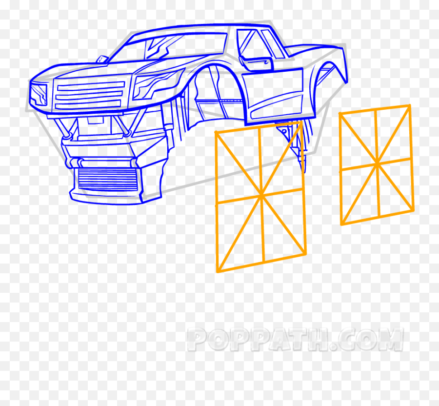 How To Draw A Monster Truck - Sketch Emoji,Monster Truck Emoji
