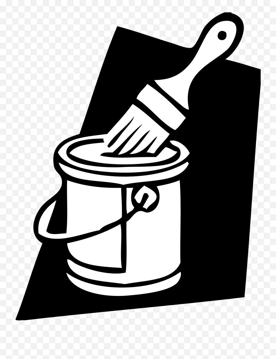House Paint Transparent Png Clipart - Paint Can And Brush Clip Art Emoji,Paint Bucket Emoji