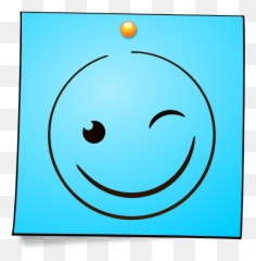 Blink - Post It Smiley Png Emoji