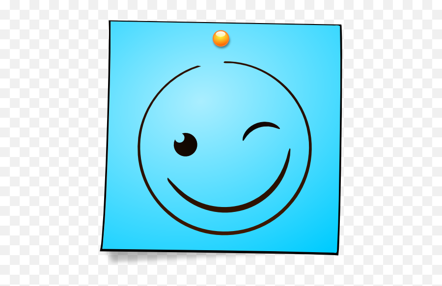 Blink - Post It Smiley Png Emoji,Blink Emoticon