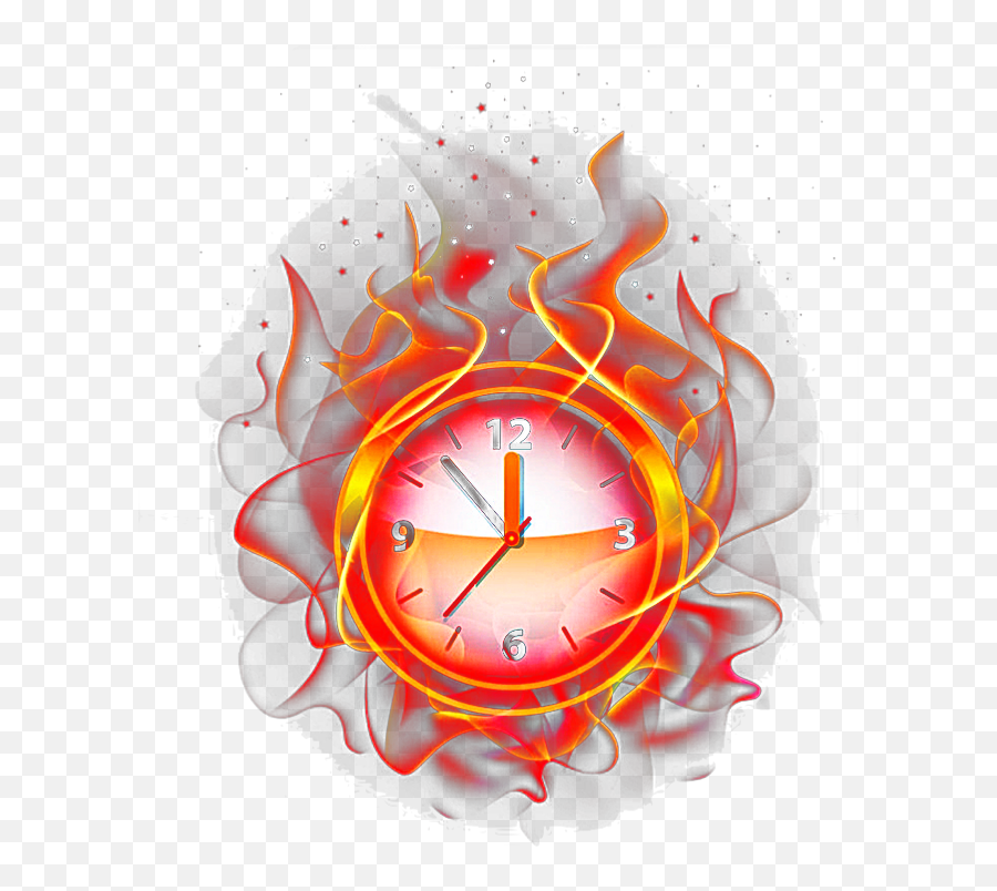 Freesticker Lighteffect Fire Flame - Wallpaper Emoji,Fire Clock Emoji