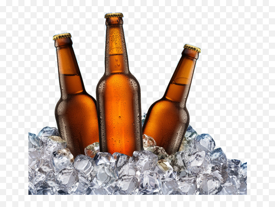 Beer Bottles On Ice Png Hd Beer Bottles On Ice Png Image - Beer Bottle Png Emoji,Beer Emoji Png