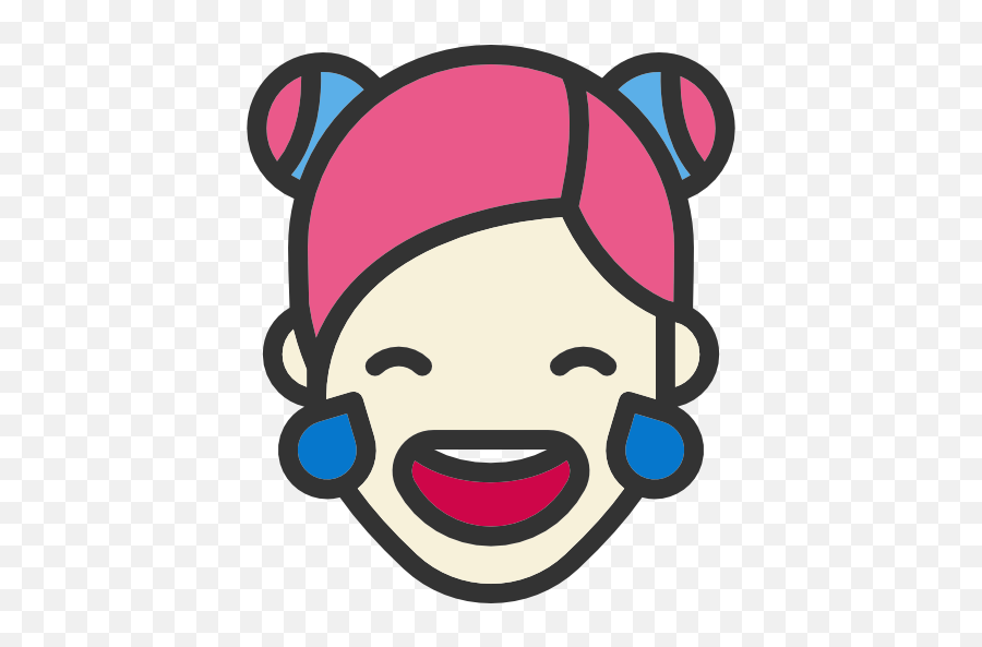 Heads Faces People Girl Smile Feelings Laughter - Laughter Icon Png Emoji,Wonder Woman Emoticon