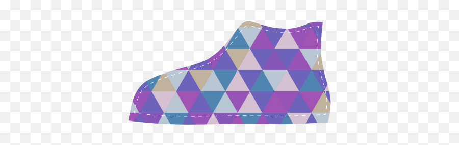 Purple Blue Pink Abstract Triangles High Top Canvas Kidu0027s Shoes Model 002 Id D440235 - Throw Pillow Emoji,Pink Emoji Pillow