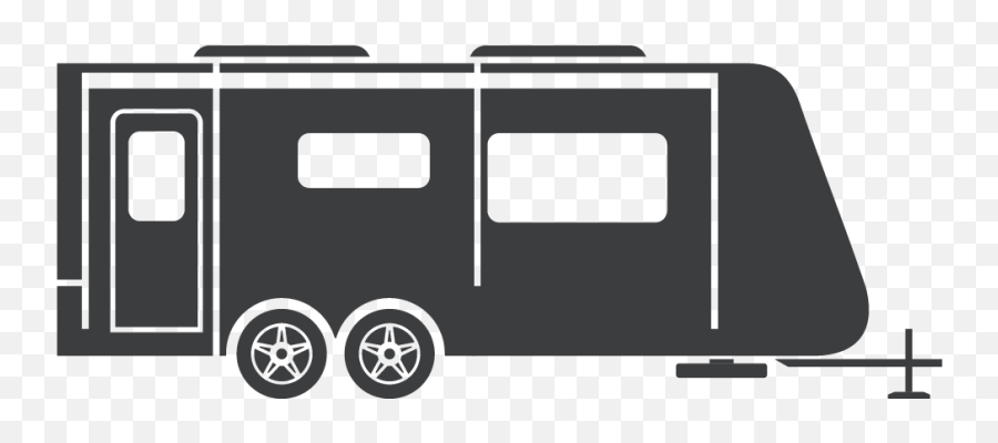Camper Travel Clipart - Silhouette Camper Clip Art Emoji,Travel Trailer Emoji