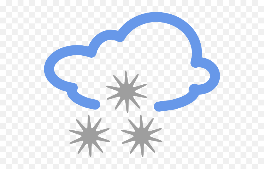 Snowflakes Clipart Frpic - Clipartix Windy Weather Symbols Emoji,Snowflake Emoji Transparent