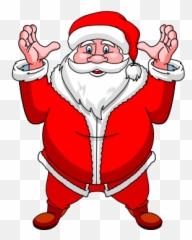 Xmas And New Year Stickers - Santa Claus Emoji