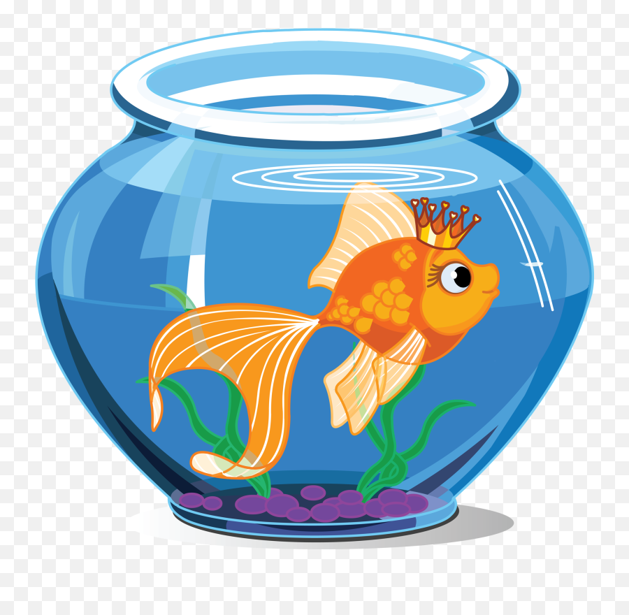 Tropical Fish Pet Pencil - Fish In A Bowl Clipart Png Fish In Bowl Clipart Emoji,Fish Emoji Transparent