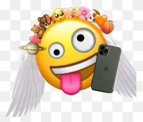angel crazy emoji Sticker by tchoupette - Silly Face Emoji