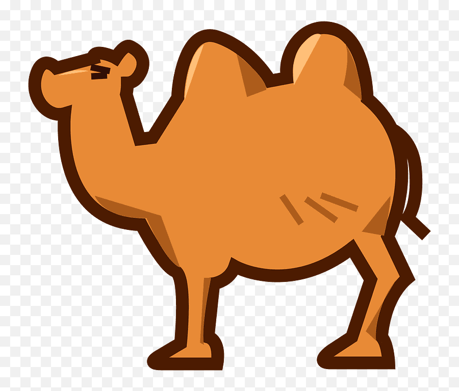 Camel Emoji Clipart - Cartoon Bactrian Camel,Camel Emoji