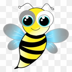 Bumble Bee No Smile 2 Png Svg Clip Art - Gambar Lebah Kartun Hitam Putih Emoji,Bumble Bee Emoji