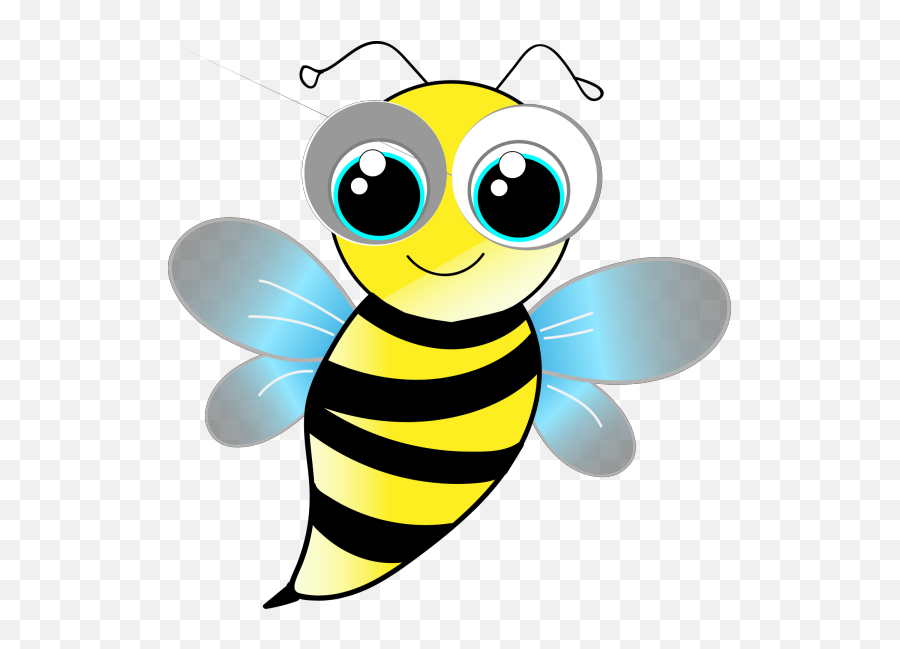 Bumble Bee No Smile 2 Png Svg Clip Art - Gambar Lebah Kartun Hitam Putih Emoji,Bumble Bee Emoji