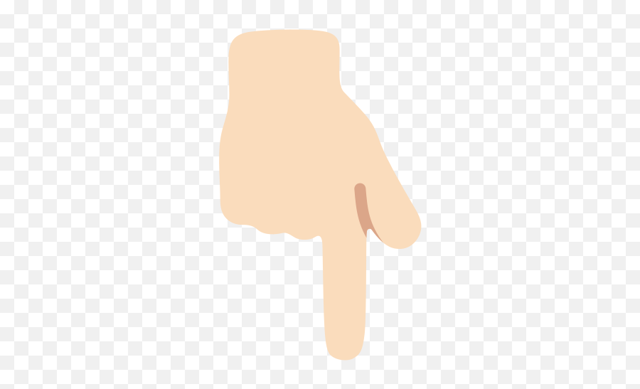 Emoji U1f447 1f3fb - Finger Pointing Down Transparent,Emoji Nail Art