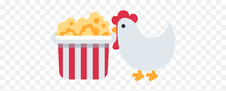 Kokodak Chicken Gif - Popcorn Loading Gif Transparent Background Emoji,Kodak Black Emoji
