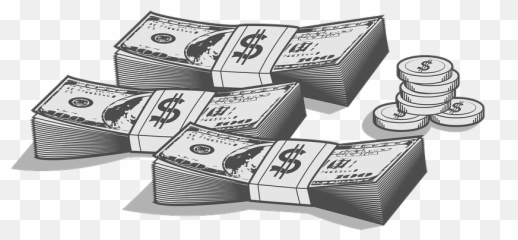 Money Dollar Bills Clipart - Transparent Money Clipart Black And White Emoji,Dollar Bill Emoji
