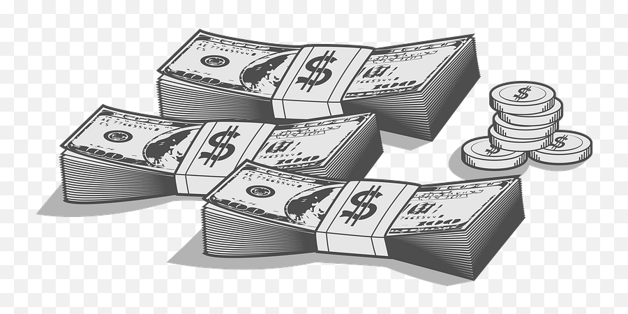 Money Dollar Bills Clipart - Transparent Money Clipart Black And White Emoji,Dollar Bill Emoji
