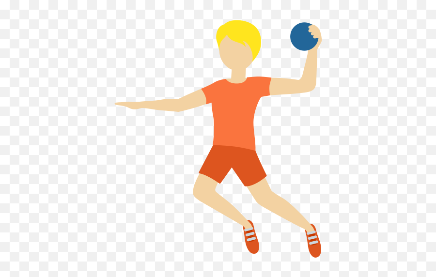 Person Playing Handball Medium - Light Skin Tone Emoji Imagenes De Personas Jugando Handball,Treadmill Emoji