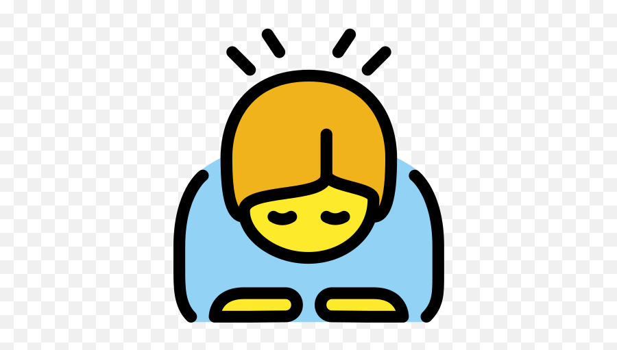 Person Bowing Deeply - Gesture Emoji,Bowing Emoji