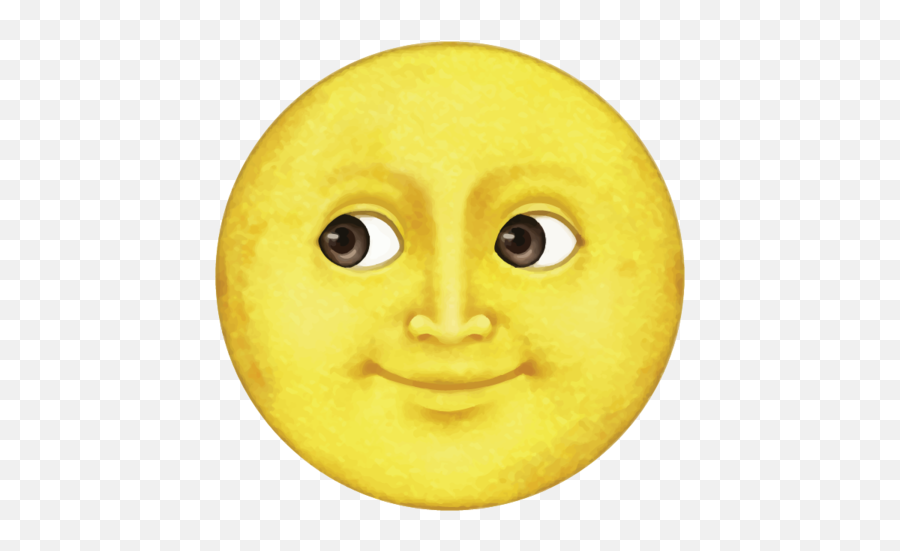 Yellow Moon Emoji - Emoji Moon Png,Moon Emoji