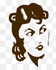 Free Hairstyle Hair Vectors - Siluety Obliej Žena Emoji,Emo Emoticon