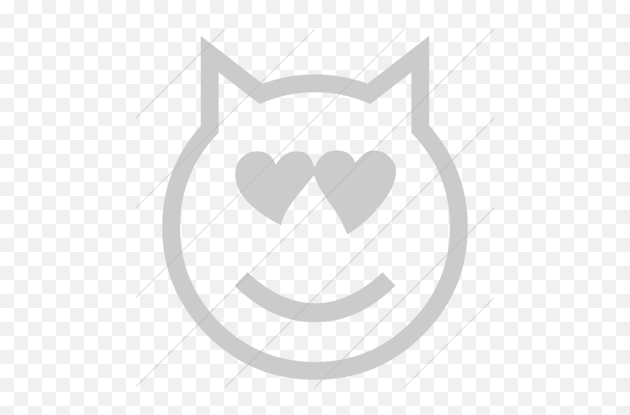 Classic Emoticons Smiling Cat - Emoji,Emoticons Heart