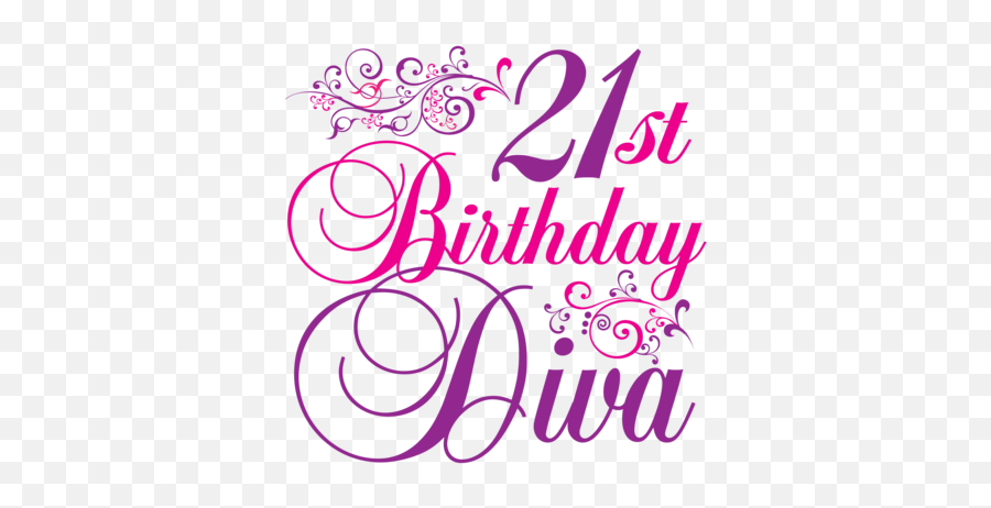 Free Happy 21st Birthday Graphics - Pink Happy 21st Birthday Emoji,Birthday Emojis For Facebook
