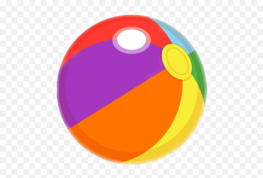 Beach Ball Beachball Colorful Summer - Circle Emoji,Emoji Beach Ball